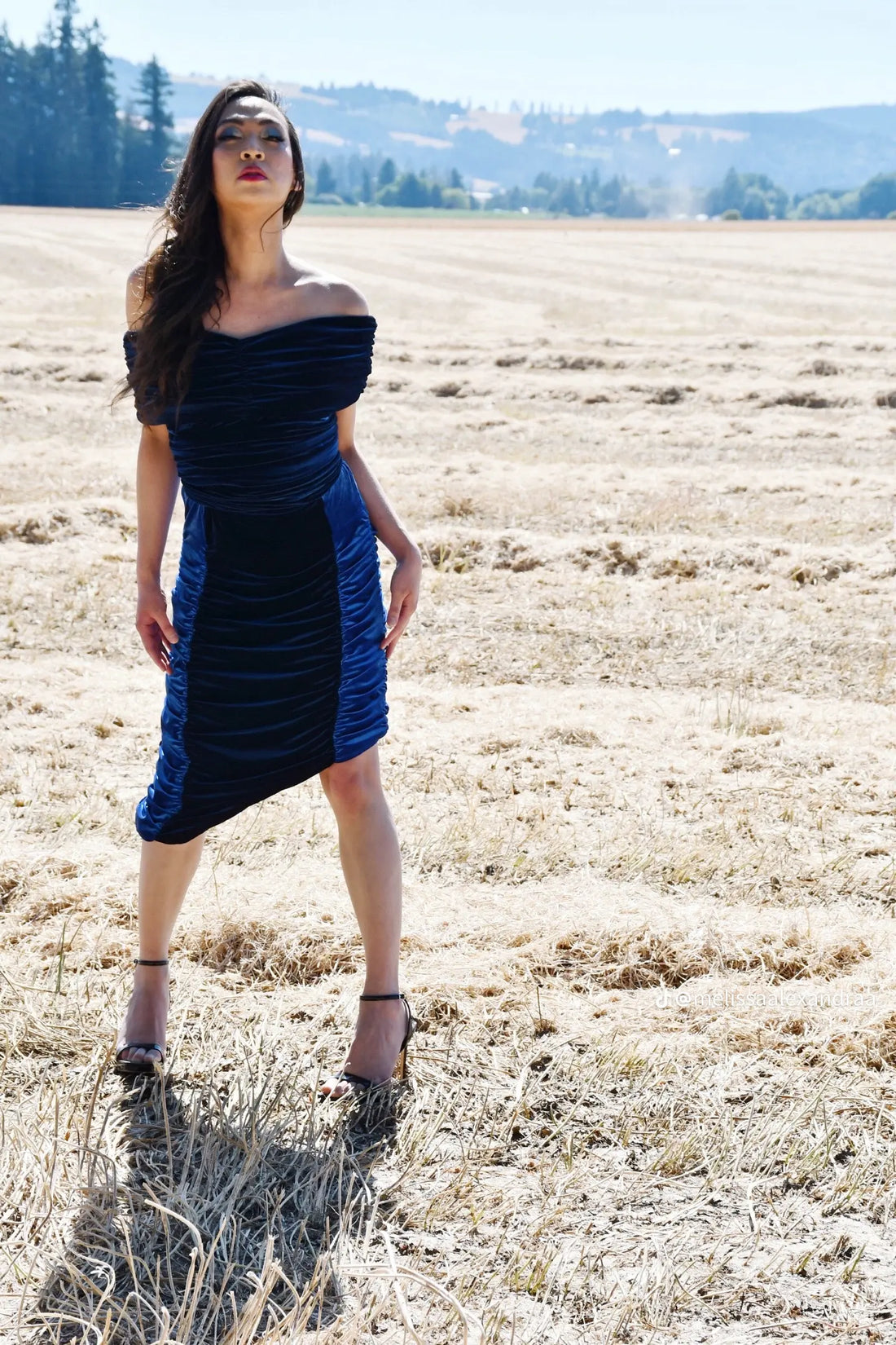 Tornado Velvet Wrap Dress