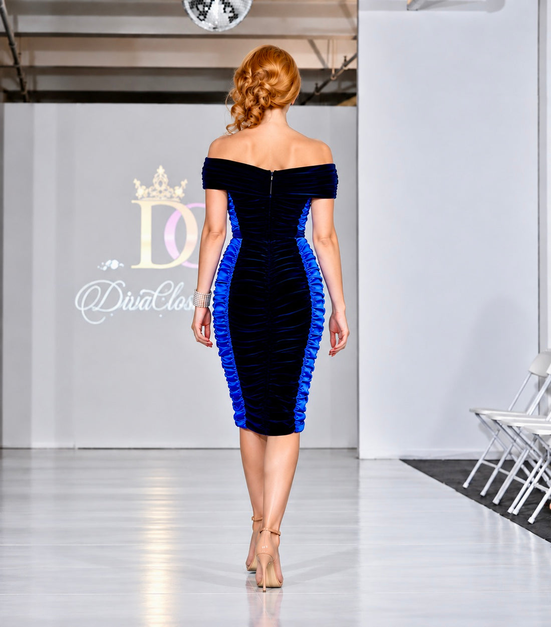Tornado Velvet Wrap Dress