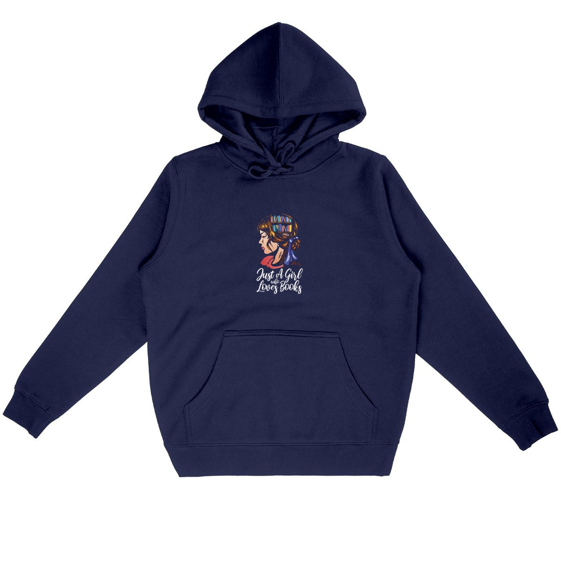 Just A Girl Who Loves Books Organic & Recycled Hoodie (Free Shipping!) 