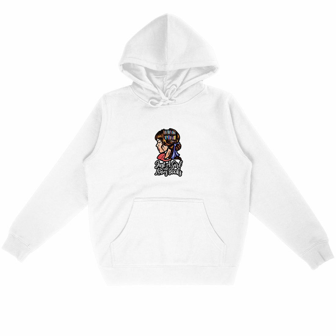 Just A Girl Who Loves Books Organic & Recycled Hoodie (Free Shipping!) 