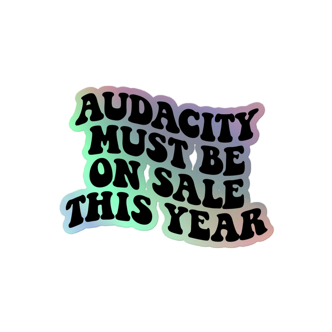 Audacity Holographic Stickers
