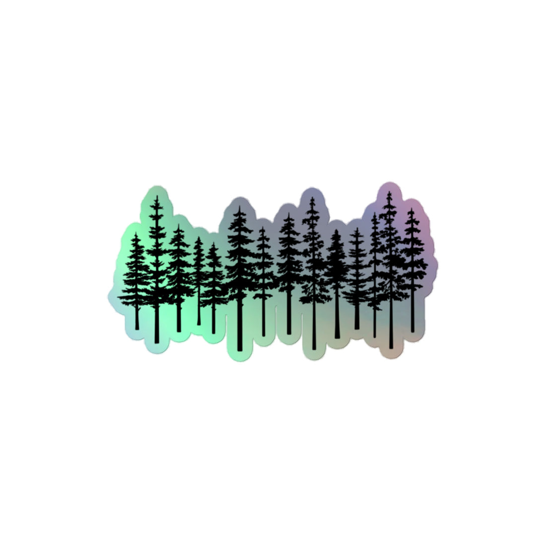 Trees Holographic Stickers